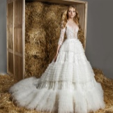 Closed wedding dress