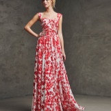 Evening dress from pronovias color