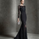 Black evening dress from Pronovias