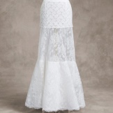 Petticoat without rings wedding lace