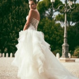 Wedding dress from alessandro angelozzi with an open back