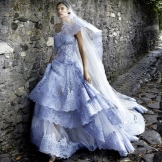 Wedding dress from alessandro angelozzi blue