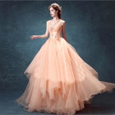 Closed chiffon dress