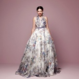 Magnificent chiffon dress with print