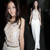 White evening dress from China