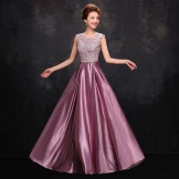 Purple evening dress from China