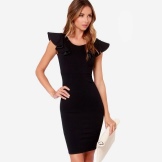 Sheath Dress with Wings