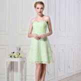 Lime bando dress for skinny girls