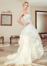 Wedding dress with transparent corset by Anna Delaria