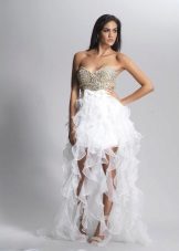 Wedding dress short front and long back