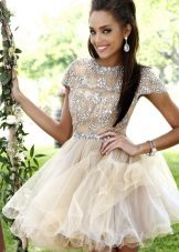 Wedding dress in the style of baby dol