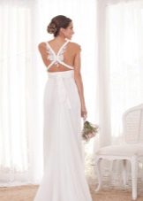 Wedding dress by Anna Campbell with an open back
