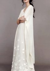 Wedding retro dress with stole