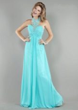 Turquoise evening dress