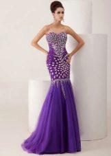 Angela & Alison purple evening dress