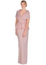 Badgley Mischka drapery evening gown