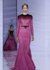 Lilac-purple evening dress