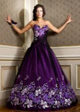 Purple evening dress color