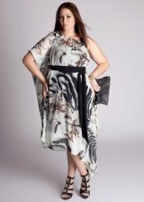 Evening dress for full short color