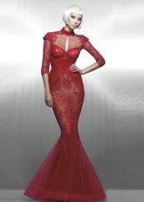 Lace Mermaid Evening Dress