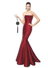 Evening dress mermaid with a corset