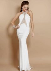 White long evening dress