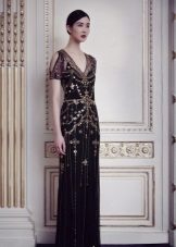 Evening black dress by Jenny Packham