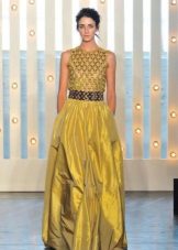 Evening dress from Jenny Packham yellow lush