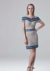  Short evening dress with sequins