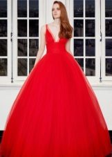 Magnificent evening red dress