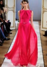 Light berry evening dress