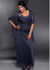 Evening dress elegant large size with stole