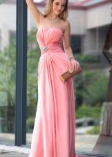Pink inexpensive evening dress