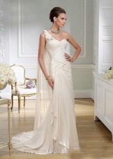 Wedding dress in the Greek style with a corset