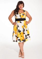 Summer evening dress color on a wedding for full