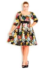 evening dress for the full at the wedding with a sleeve