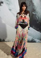 Evening colorful summer dress