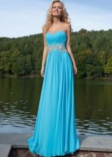 Evening dress from Oksana fly blue