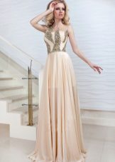 Evening dress from Oksana fly with rhinestones
