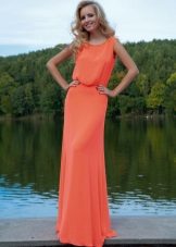 Evening dress from Oksana fly coral