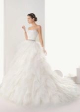 Wedding dress from Rosa Klara 2013 with ruffles on the skirt