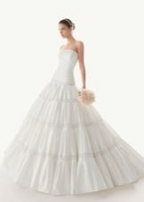 Wedding dress from Rose Klara 2013 with a multi-tiered skirt