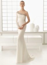 Wedding dress 2016 with one sleeve
