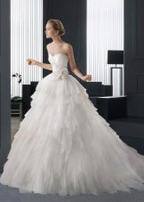 Magnificent multi-layered wedding dress