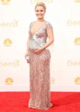 Pregnant Hayden Panettiere - Emmy Dress 2015