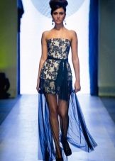 Chiffon evening dress for the New Year 2016