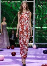 Evening dress from Dior 2016 with a print