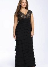 New Year's evening dress for the full