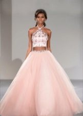 Evening top with a skirt at the prom 2016