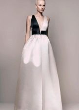 Evening dress for graduation black and white